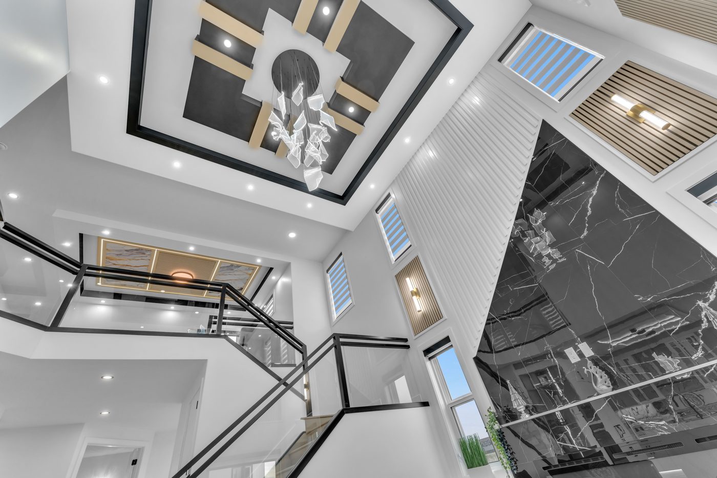 Stairwell ceiling detail